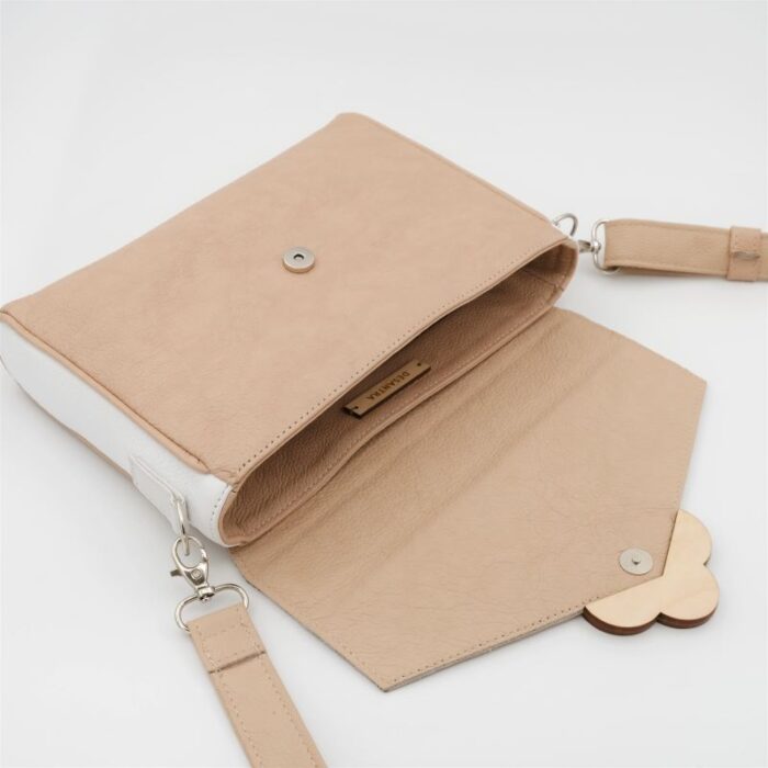 Olkalaukku by Desantra, väri beige